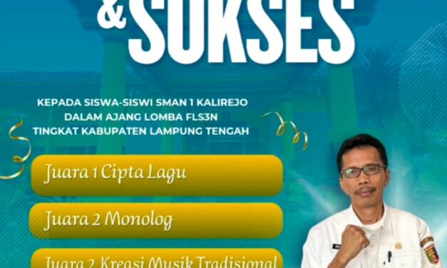 SMAN 1 Kalirejo Raih 5 Prestasi Gemilang dalam FLS3N Tingkat Kabupaten Lampung Tengah
